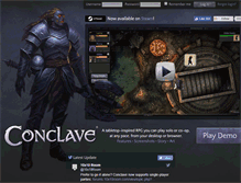 Tablet Screenshot of playconclave.com